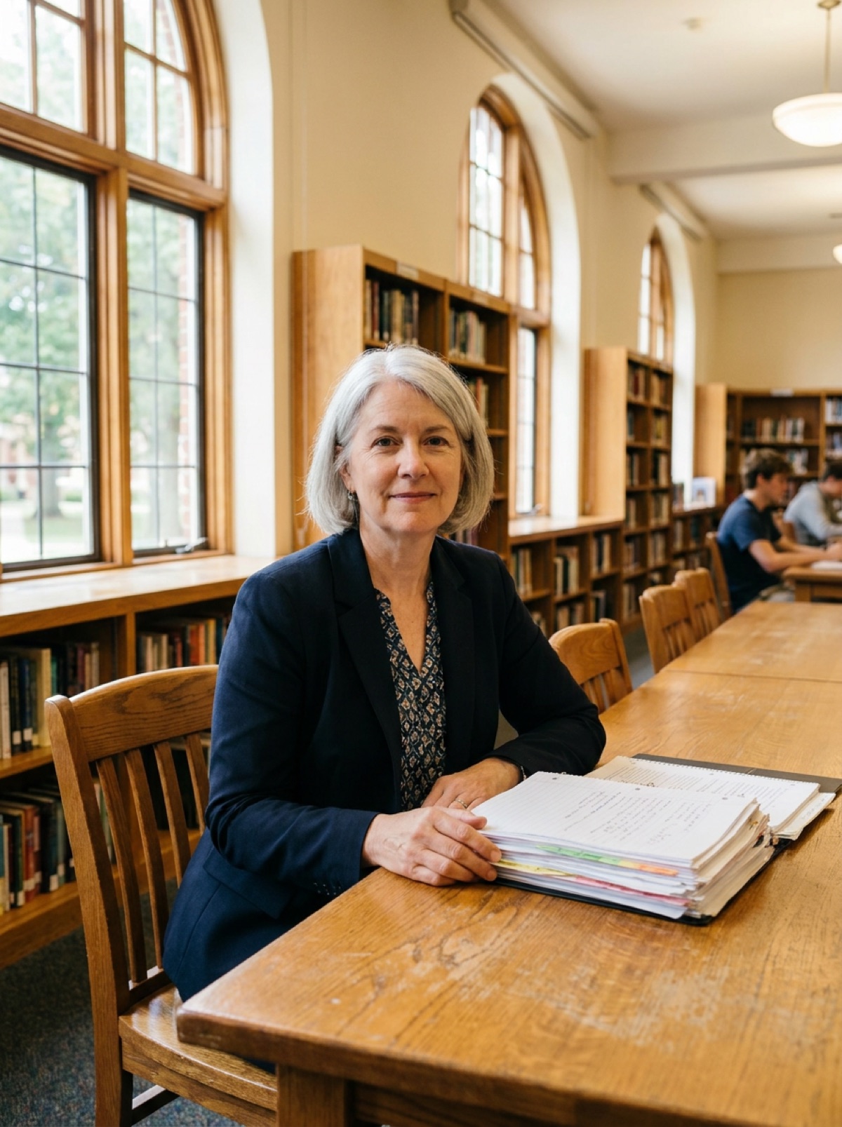 Eleanor Vance in the school library